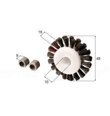Brush wheel for KBA (with 2 bearings)