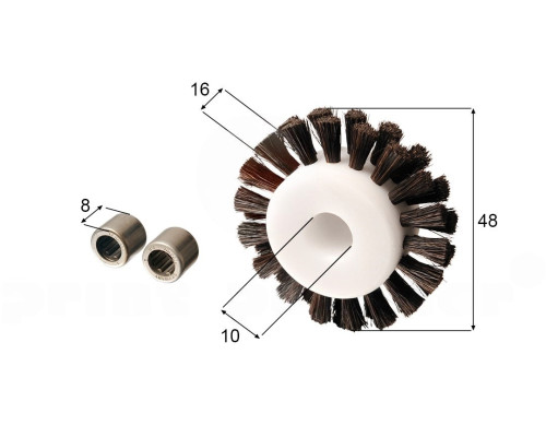 Brush wheel for KBA (with 2 bearings)