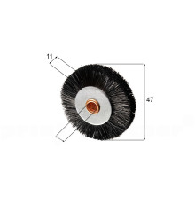 Brush wheel for Komori / Roland / Mabeg