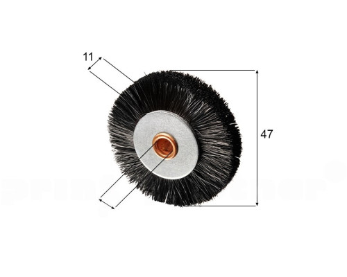 Brush wheel for Komori / Roland / Mabeg