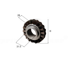 Brush wheel for Bobst