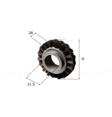 Brush wheel for Bobst