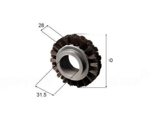 Brush wheel for Bobst