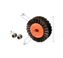Brush wheel for KBA (with 2 bearings)