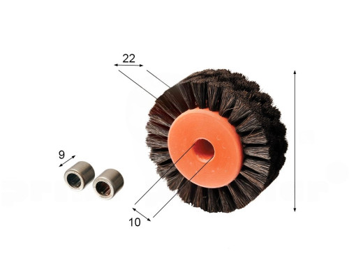 Brush wheel for KBA (with 2 bearings)