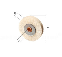 Brush wheel for Komori / Roland / Mabeg