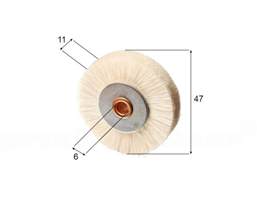 Brush wheel for Komori / Roland / Mabeg